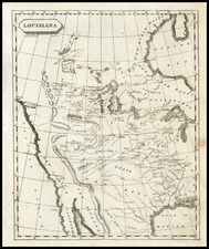 Plains, Southwest and Rocky Mountains Map By Aaron Arrowsmith  &  Lewis