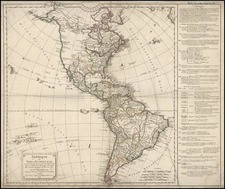 South America and America Map By Didier Robert de Vaugondy / Charles Francois Delamarche