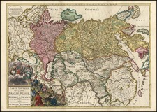 Europe, Russia, Asia, Central Asia & Caucasus and Russia in Asia Map By Reiner & Joshua Ottens