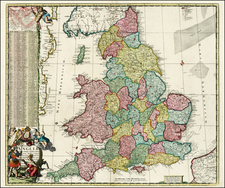 British Isles Map By Reiner & Joshua Ottens / Johannes De Ram