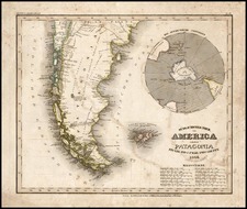 World, Polar Maps and South America Map By Joseph Meyer