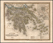 Europe, Balearic Islands and Greece Map By Joseph Meyer