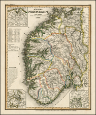 Europe and Scandinavia Map By Joseph Meyer