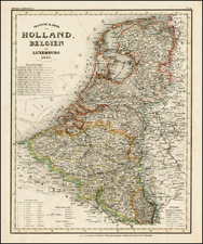 Europe and Netherlands Map By Joseph Meyer