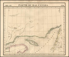 Canada and Eastern Canada Map By Philippe Marie Vandermaelen