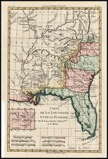 South, Southeast and Midwest Map By Rigobert Bonne