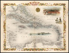 Caribbean Map By John Tallis