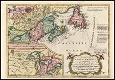 New England, Midwest and Canada Map By John Barrow