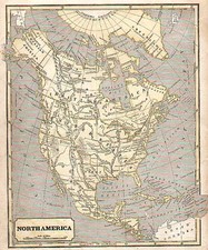 Texas and North America Map By Samuel Morse