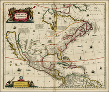 North America and California Map By Jan Jansson