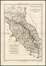 Europe and Italy Map By Rigobert Bonne