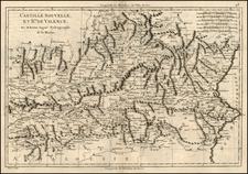 Europe and Spain Map By Rigobert Bonne