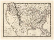 United States Map By Adrien-Hubert Brué