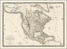 North America Map By Adrien-Hubert Brué