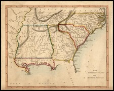 South and Southeast Map By Carey  &  Warner