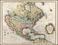 North America Map By Richard William Seale