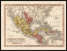 Texas, Southwest, Mexico and California Map By Boynton