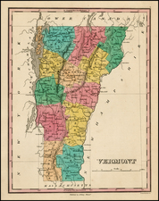 New England Map By Anthony Finley