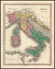 Europe, Italy and Balearic Islands Map By Anthony Finley