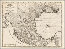 South, Texas, Southwest and Mexico Map By Pierre de Pages