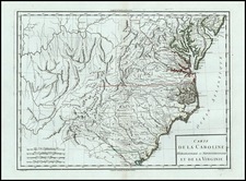 Mid-Atlantic, South and Southeast Map By Pierre Antoine Tardieu