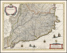 Europe and Spain Map By Willem Janszoon Blaeu