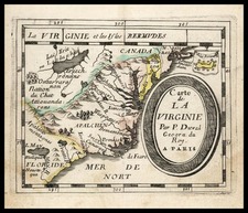 Mid-Atlantic and Southeast Map By Pierre Du Val