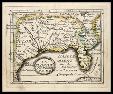 South, Southeast, Texas and Midwest Map By Pierre Du Val