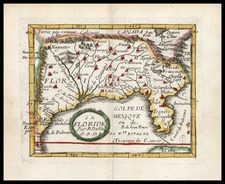 South, Southeast, Texas and Midwest Map By Pierre Du Val