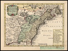 United States and Canada Map By Johann George Schreiber