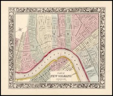 South Map By Samuel Augustus Mitchell Jr.