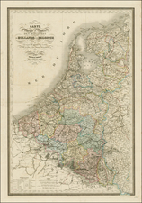 Netherlands Map By J. Andriveau-Goujon