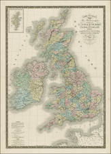 Europe and British Isles Map By J. Andriveau-Goujon