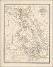 Asia, Middle East, Africa and North Africa Map By J. Andriveau-Goujon