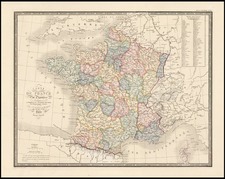 Europe and France Map By J. Andriveau-Goujon