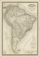 South America Map By J. Andriveau-Goujon