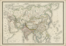 Asia and Asia Map By J. Andriveau-Goujon