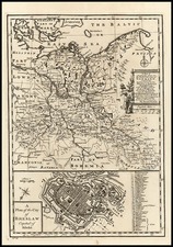 Europe, Poland, Baltic Countries and Germany Map By Emanuel Bowen