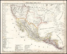 Texas, Southwest, Rocky Mountains and California Map By Carl Flemming