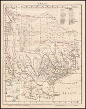 Texas and Southwest Map By Carl Flemming