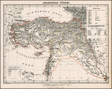 Europe, Asia, Turkey & Asia Minor and Balearic Islands Map By Carl Flemming