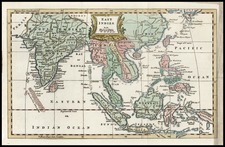 Asia, China, India, Southeast Asia and Philippines Map By Thomas Jefferys