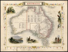 Australia & Oceania and Australia Map By John Tallis