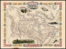 World, Polar Maps, Alaska, South America, America and Canada Map By John Tallis