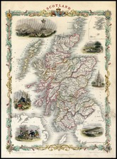 Europe and British Isles Map By John Tallis