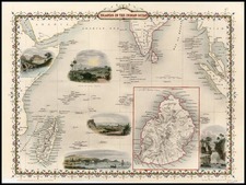 Asia, India and Southeast Asia Map By John Tallis