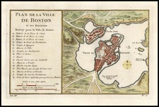 New England Map By Jacques Nicolas Bellin