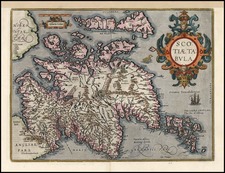 Scotland Map By Abraham Ortelius