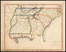South and Southeast Map By Carey  &  Warner
