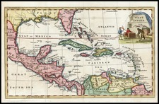 South, Southeast, Caribbean and Central America Map By Thomas Jefferys